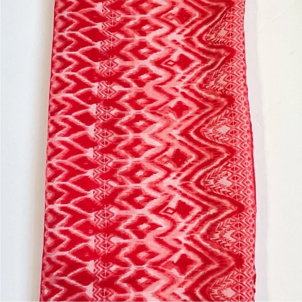 Hobby Lobby Infinity Scarf Lightweight Ikat Tribal Geometric Print Made in India